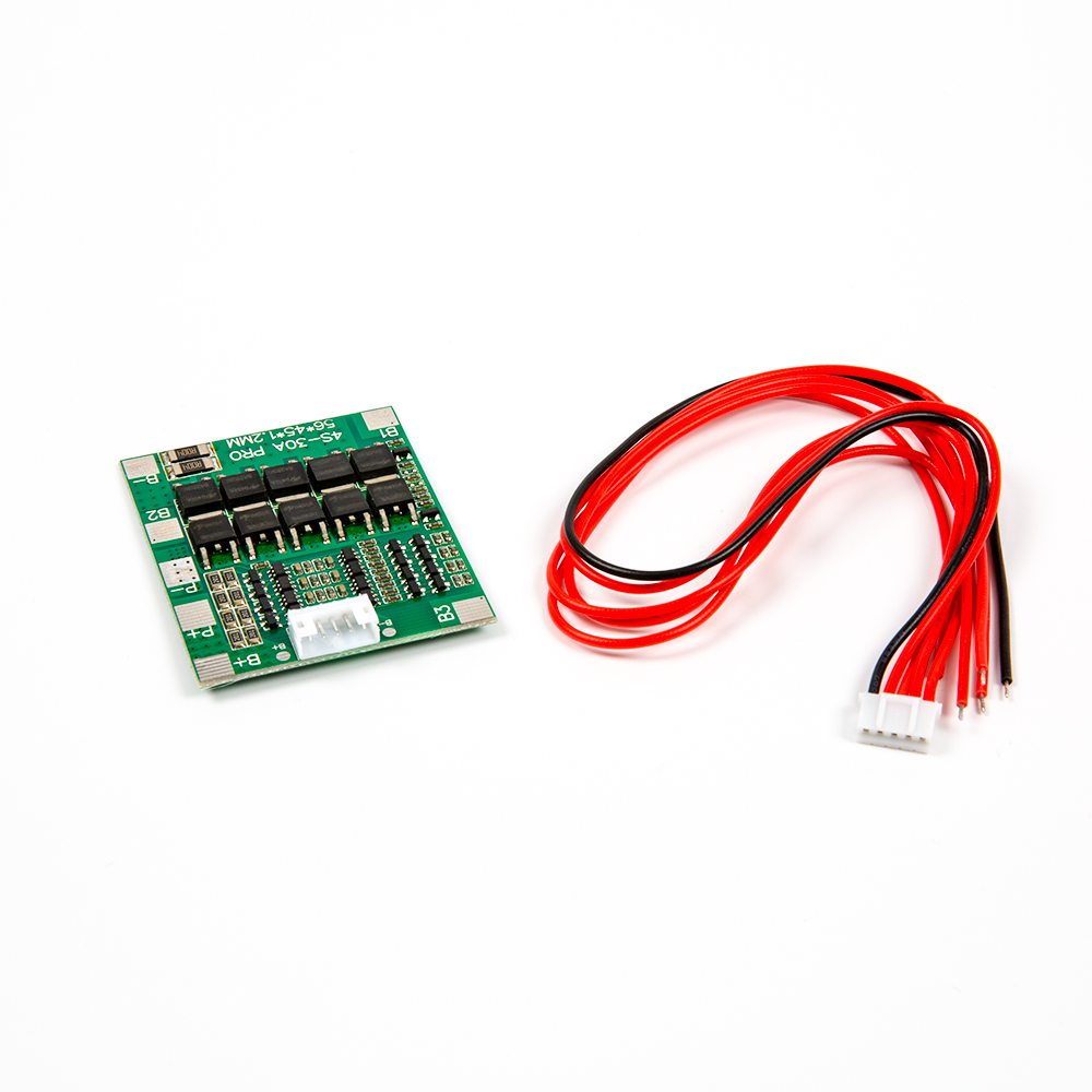 Плата защиты (BMS) для 3 аккумуляторов 18650, 14.8/16.8в 30A